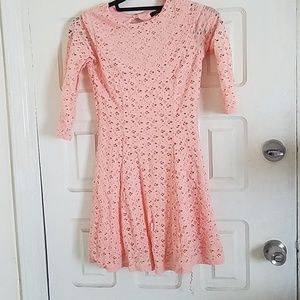 Adorable pink eyelet dress